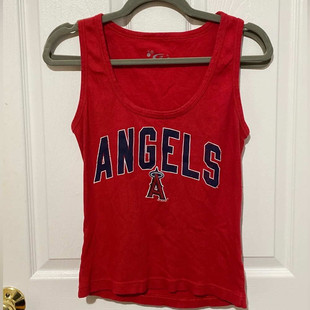 Anaheim Los Angeles Angels MLB G-III X-Large XL Red Tank Top New Women